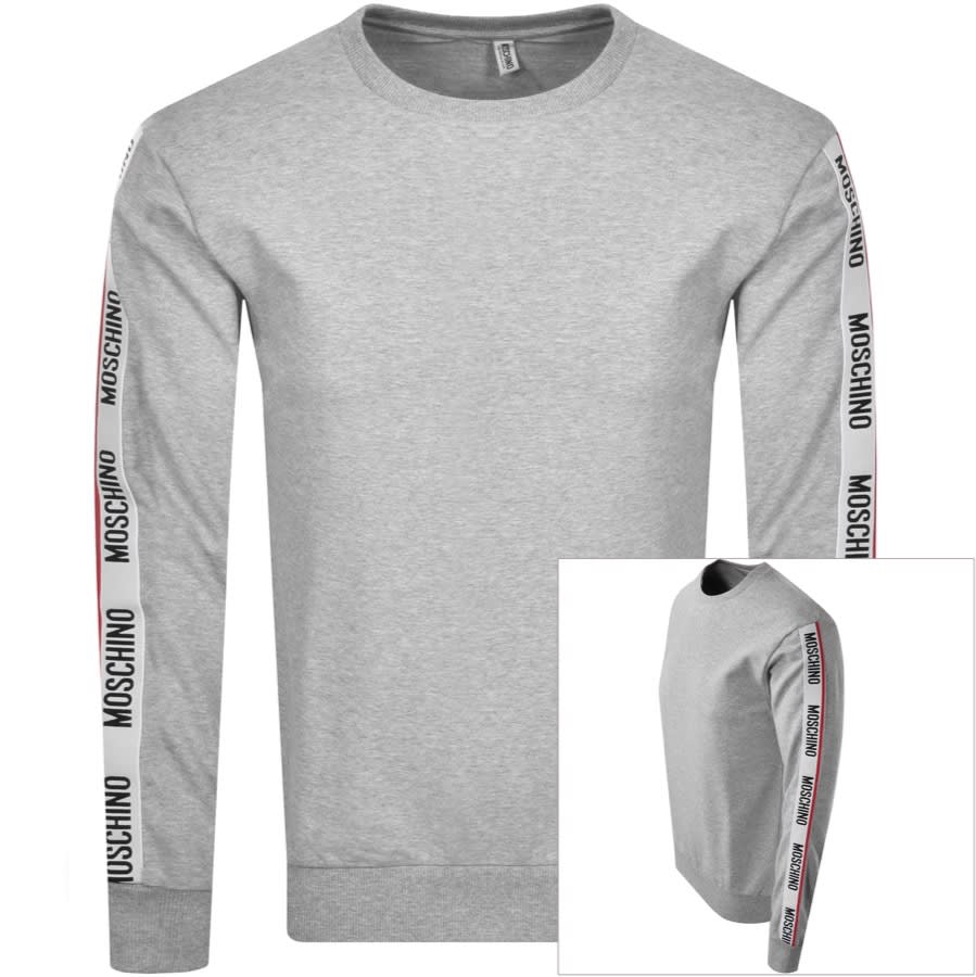 Alternative Image for ProductMoschino Tape Logo Sweatshirt Grey1